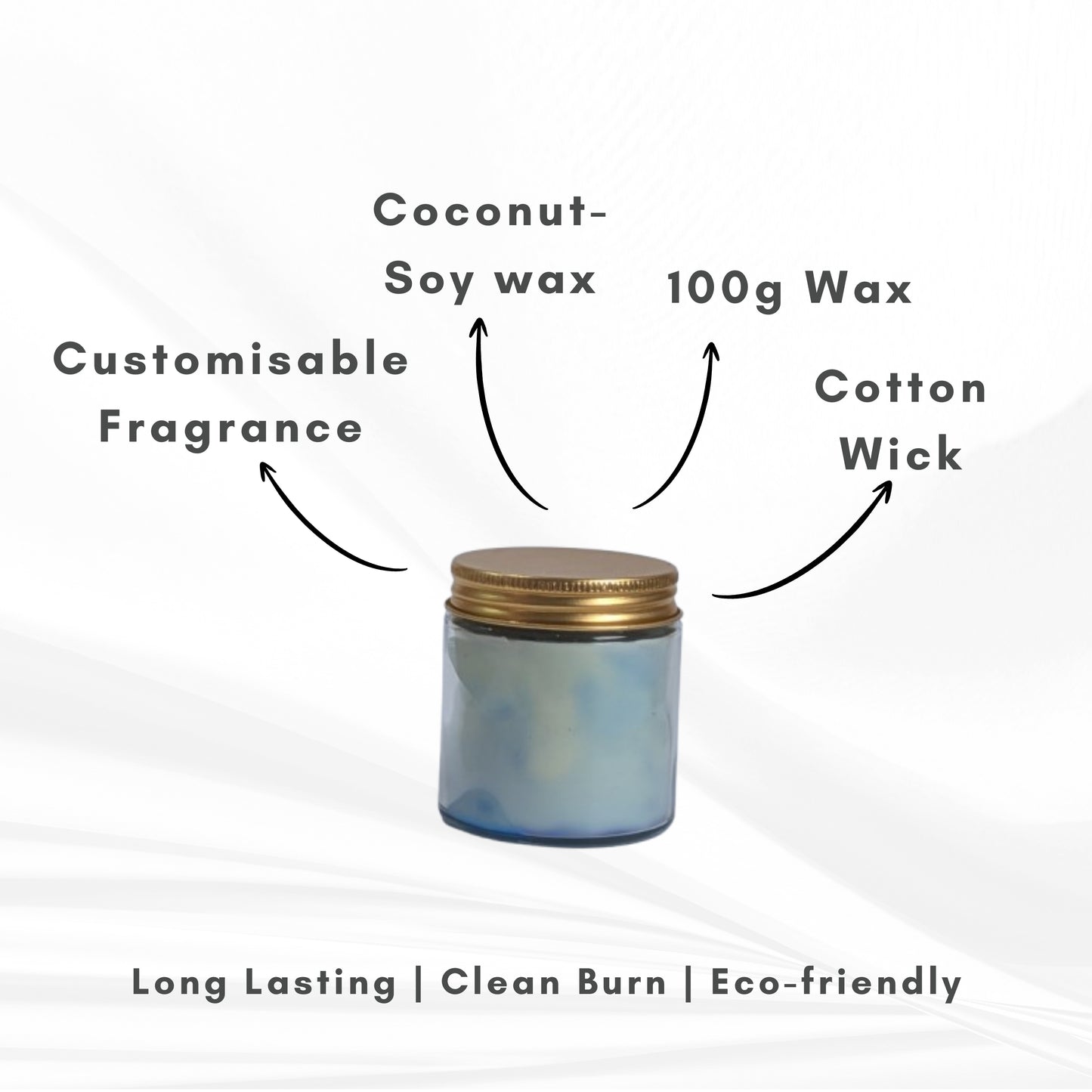 Dewy Morning Scented Candle | Coconut-Soy Wax | 200g | Minimalist Design