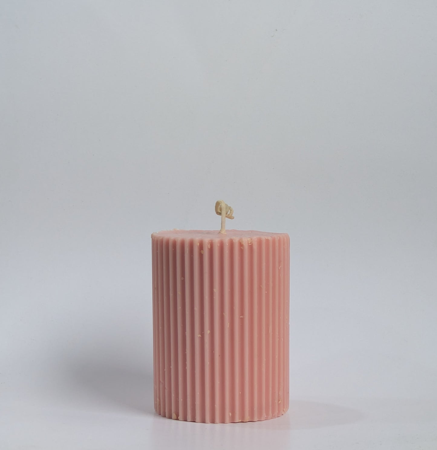 Charm Pink Pillar Scented Candle | 370g | Coconut-Soy Wax | Decorative Pillar