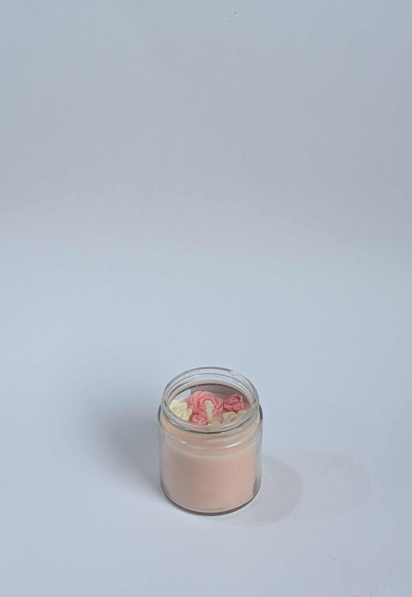 Peachmilk Blush Scented Candle | Ivory Jar | Coconut-Soy Wax | 195g | Minimalist Design