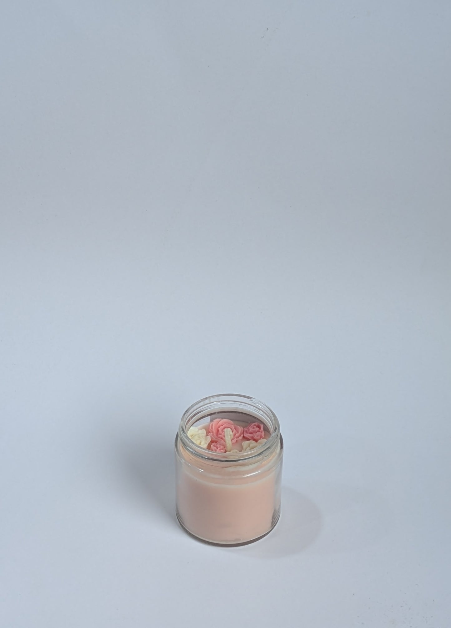 Peachmilk Blush Scented Candle | Ivory Jar | Coconut-Soy Wax | 195g | Minimalist Design