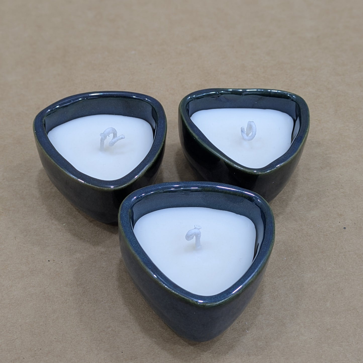 Ceramic Trilume Scented Candle | Pack of 4 | 150g Each | Coconut-Soy Wax | Decorative Candle