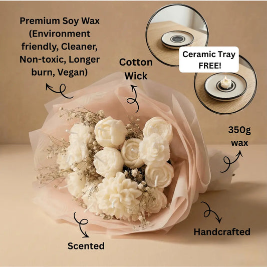 Ivory Scented Bouquet Candle