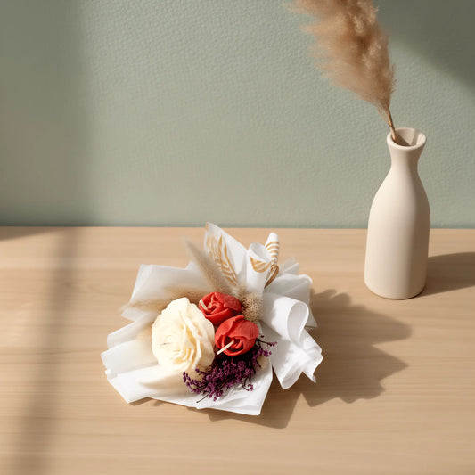Peony and Tulips Scented Bouquet Candle