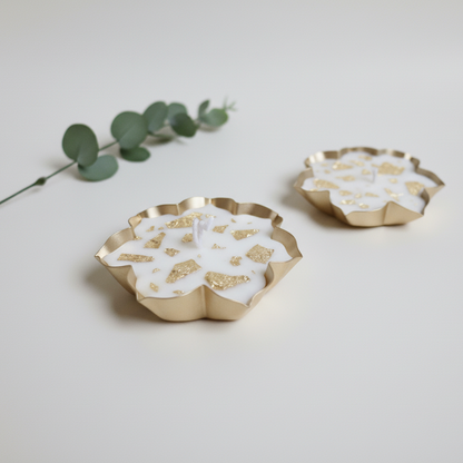 Lotus Urli Scented Candle | 75g-200g Each | Coconut-Soy Wax | Festive Decorative Candle