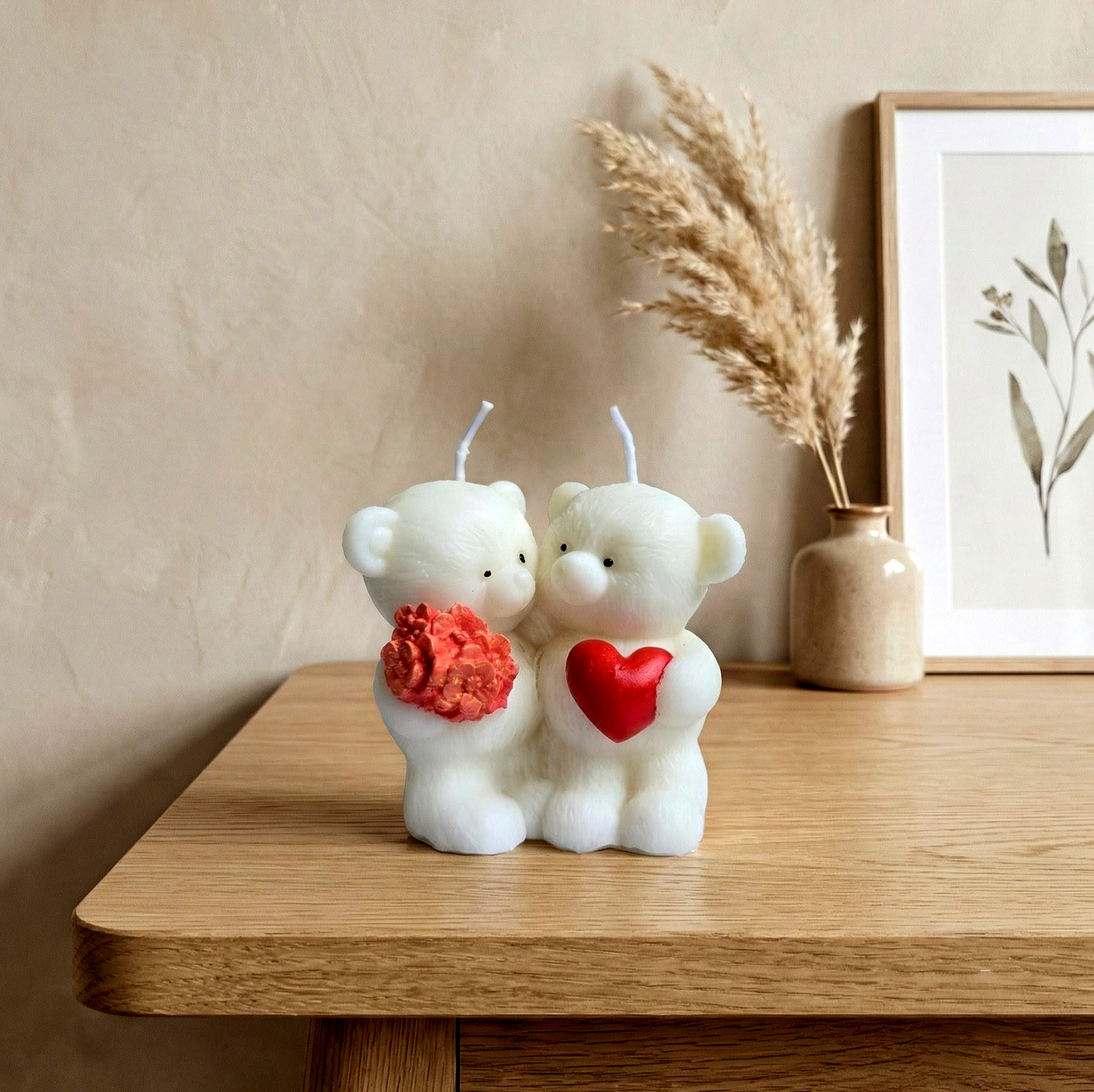 Cute Teddy Bear Scented Candle | Pure Soy Wax | 125g | Valentine Gift