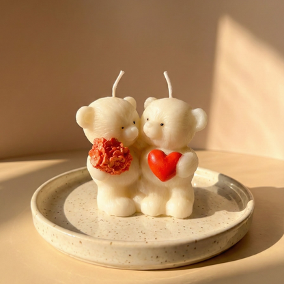 Cute Teddy Bear Scented Candle | Pure Soy Wax | 125g | Valentine Gift