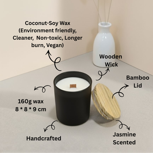 Calm Cascade Scented Candle| Coconut-Soy Wax | 420g | Aromatherapy Candle