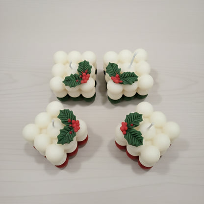 Big Bubble Scented Christmas Candle | Vanilla | Premium Soy Wax | Christmas Vibe