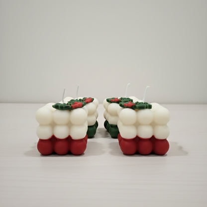 Big Bubble Scented Christmas Candle | Vanilla | Premium Soy Wax | Christmas Vibe