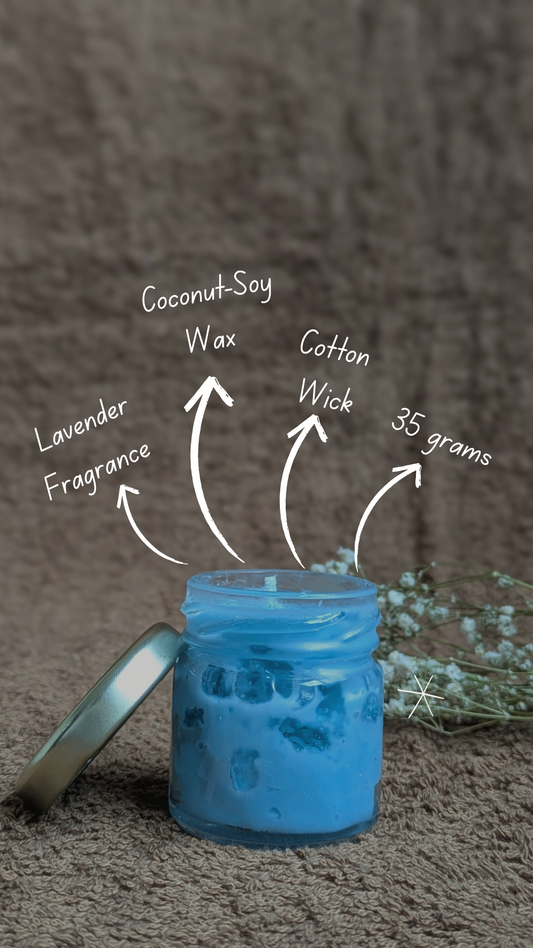 Tiny Tranquil Scented Pack of 4 Candles | Mini Jar | Coconut-Soy Wax | 85g | Minimalist Design