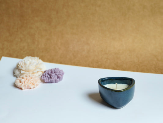 Ceramic Trilume Scented Candle Pack of 4 | 150g Each | Coconut-Soy Wax | Decorative Candle