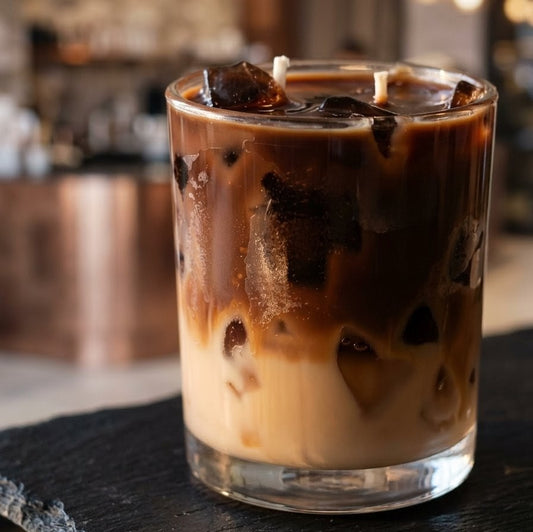 Coffee Latte Scented Jar Candle