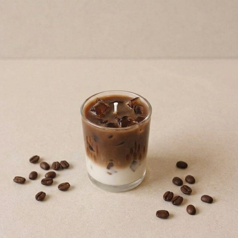 Coffee Latte Scented Jar Candle