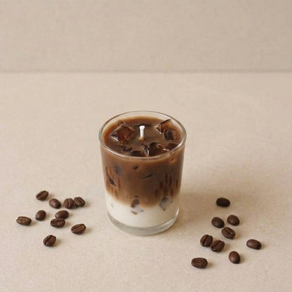 Coffee Latte Scented Jar Candle