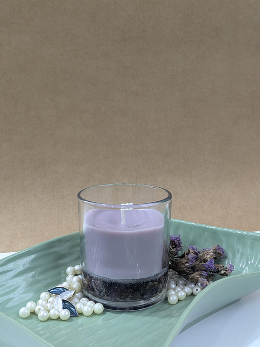 Lilac Moonlight Scented Candle | Ivory Jar | Coconut-Soy Wax | 380g | Minimalist Design
