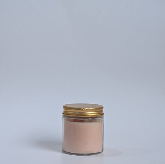 Peachmilk Blush Scented Candle | Ivory Jar | Coconut-Soy Wax | 195g | Minimalist Design