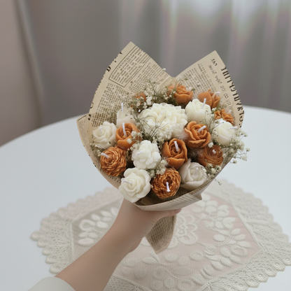 Peach_White_Bouquet_Candle_4