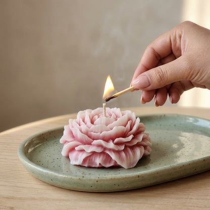Pink Shaded Peony Scented Bouquet Candle