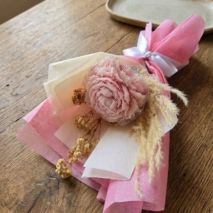 Pink Shaded Peony Scented Bouquet Candle