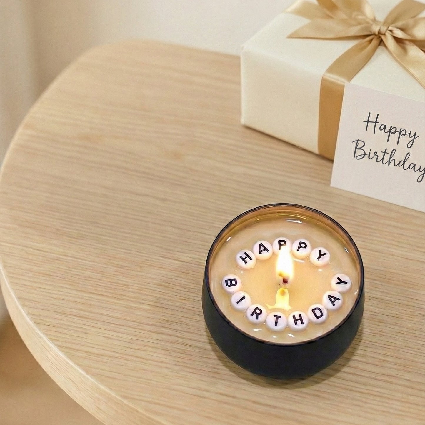 Secret Message Candle | Black Matte Tin Jar | Coconut-Soy Wax | Best for Convey Feelings | Aromatherapy