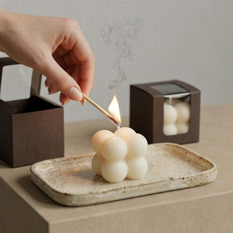 Small Bubble Scented Candle (Set of 2)