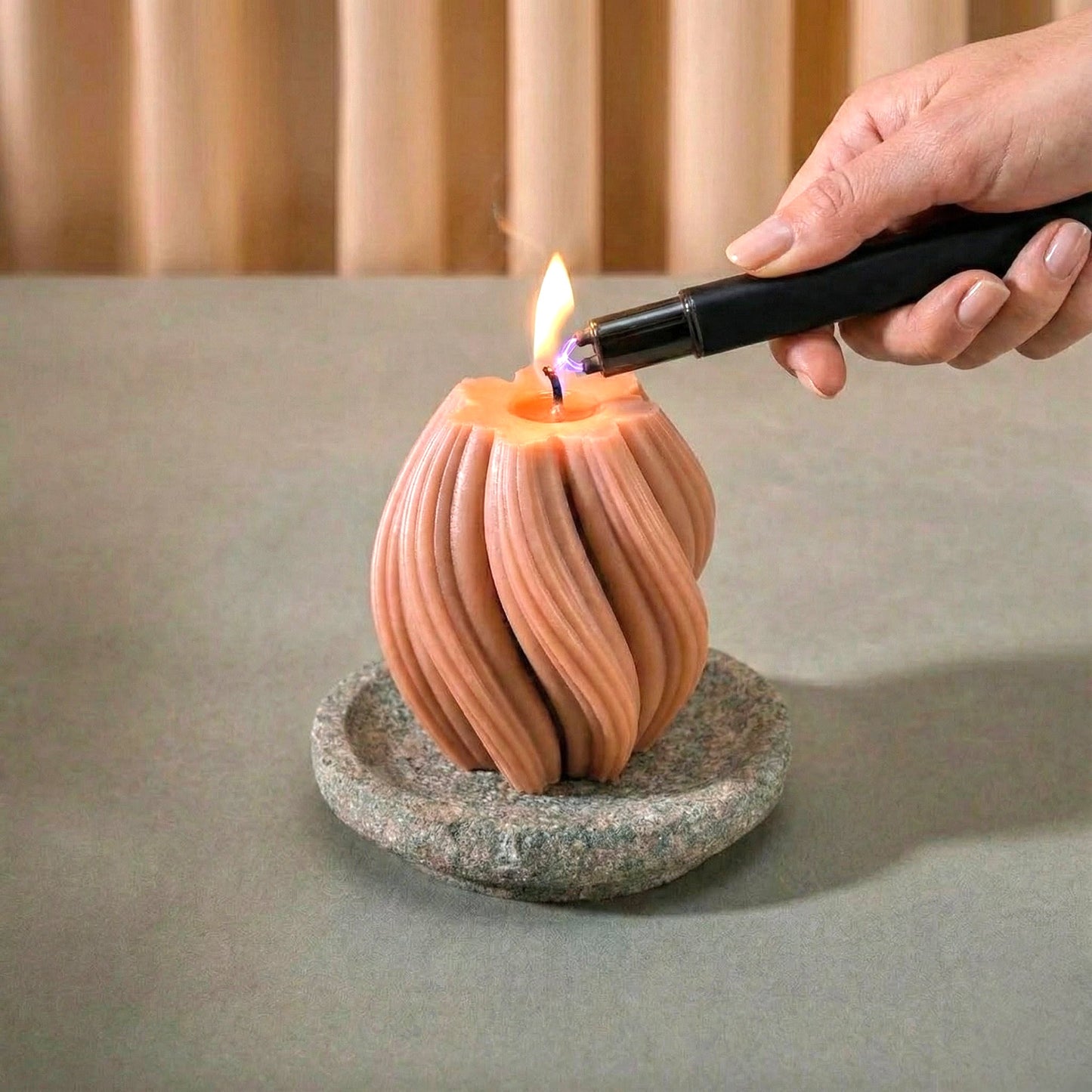 Swirl Twirl Scented Candle | Pure Soy Wax | 85g | Decorative Candle