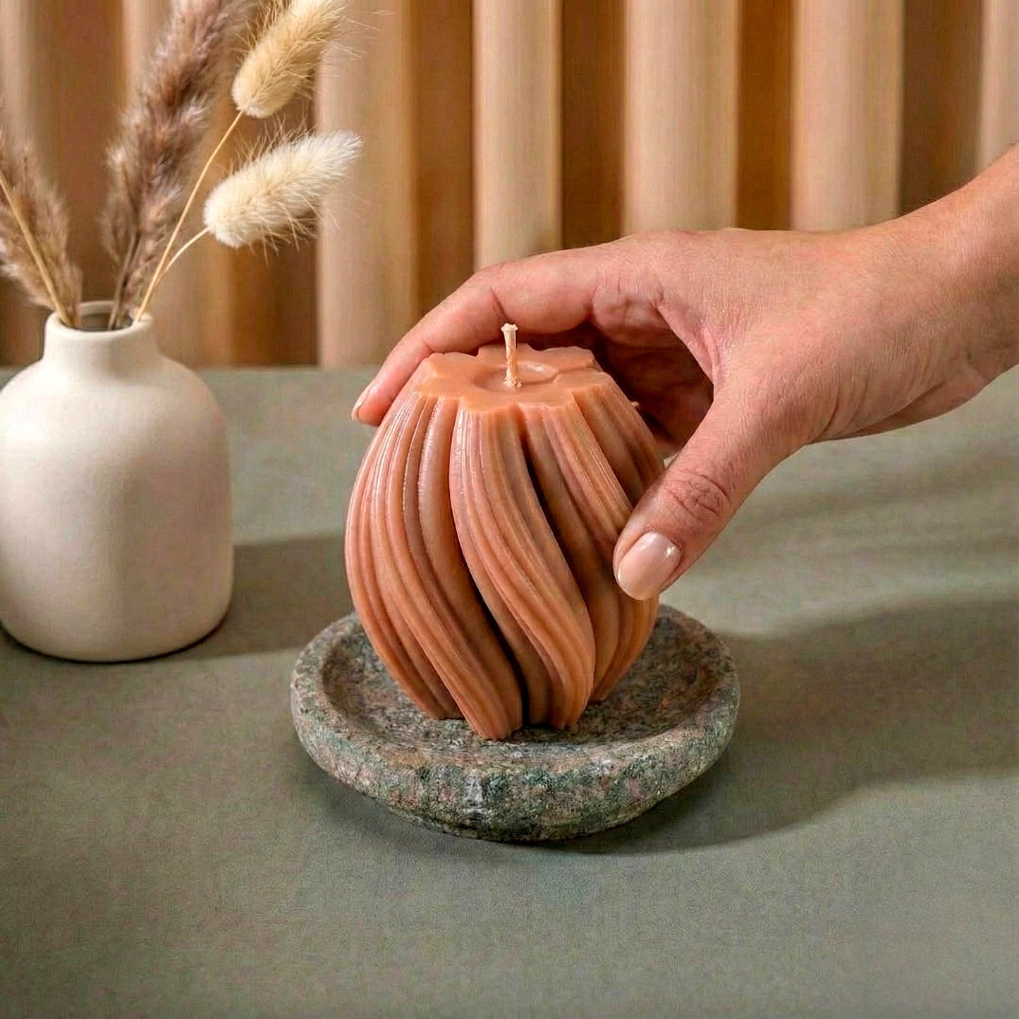 Swirl Twirl Scented Candle | Pure Soy Wax | 85g | Decorative Candle