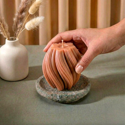 Swirl Twirl Scented Candle | Pure Soy Wax | 85g | Decorative Candle