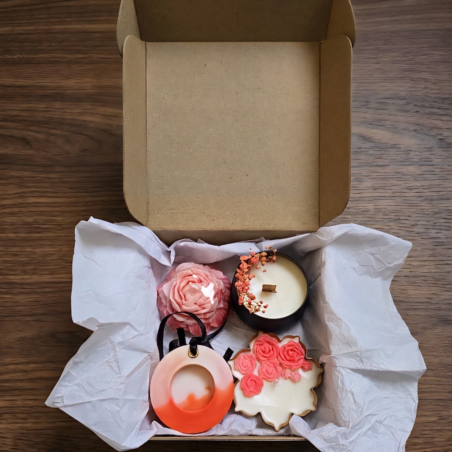 Gift Set with Vintage Handmade Card