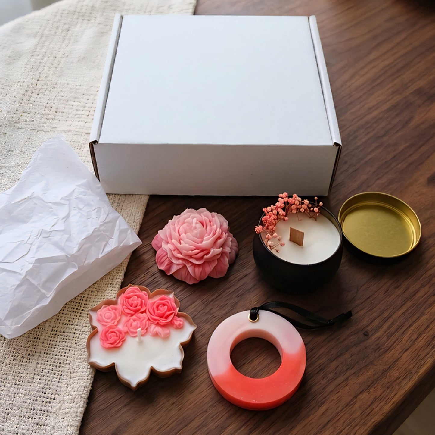 Gift Set with Vintage Handmade Card