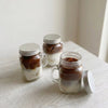 Coffee Latte Scented Jar Candle | Glass Mason Jar