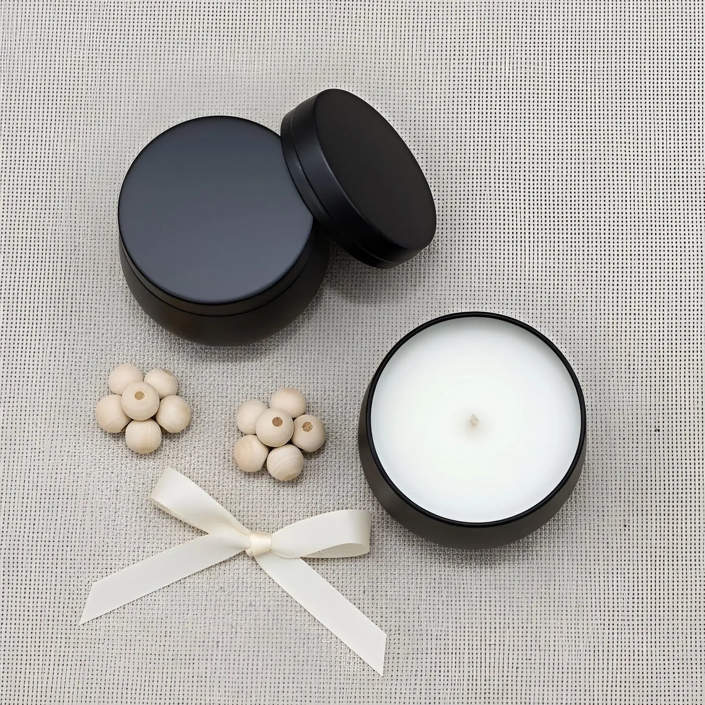 Black Matte Tin Scented Jar Candle