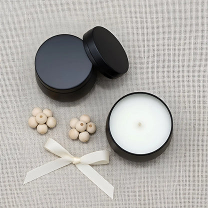 Black Matte Tin Scented Jar Candle