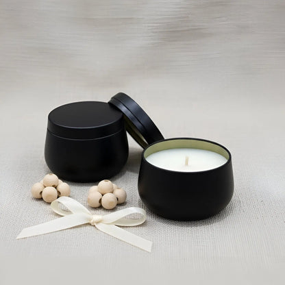 Black Matte Tin Scented Jar Candle