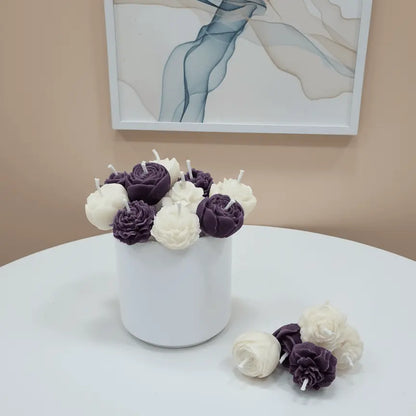 Ceramic Scented Bouquet Jar with Flower Melts