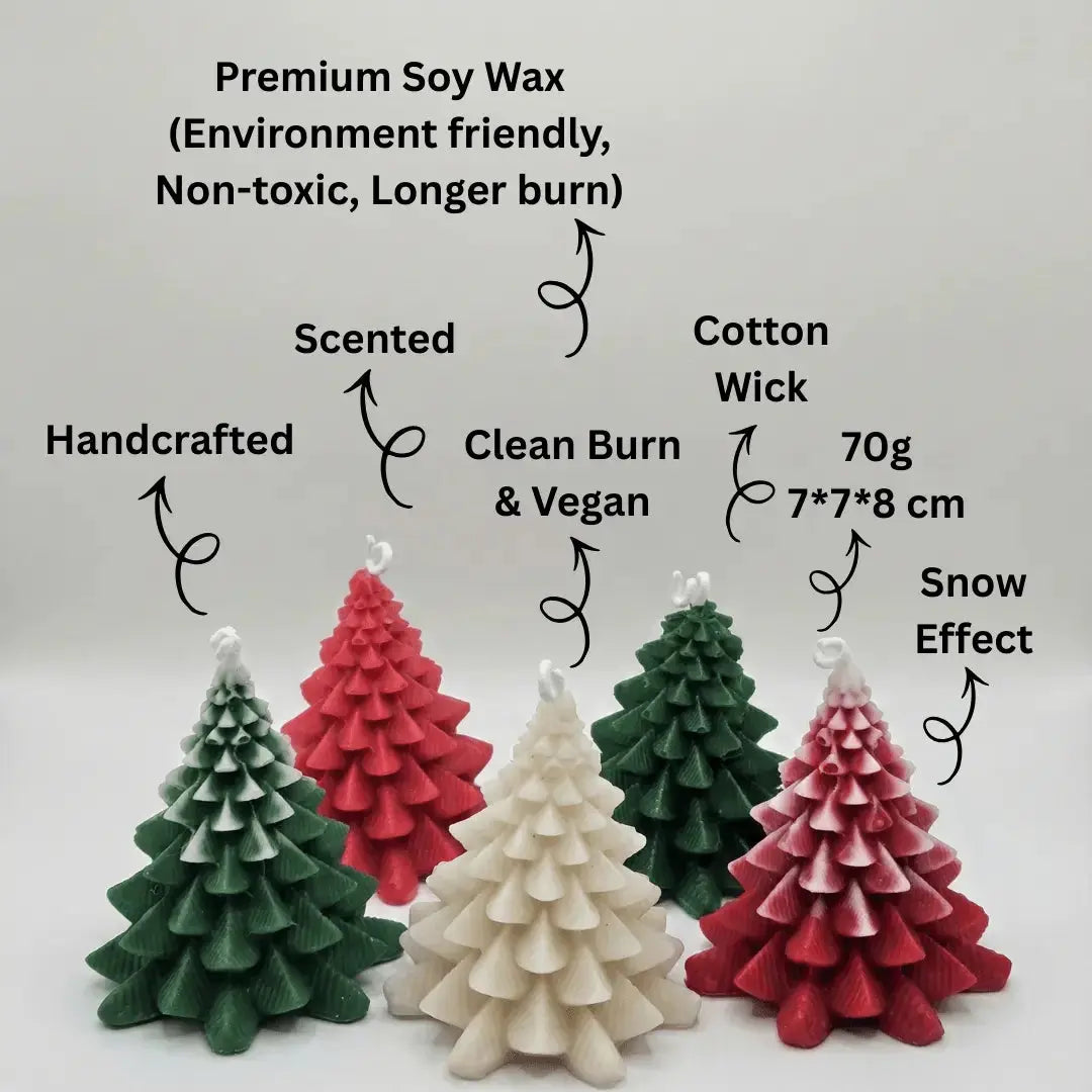 X-mas Tree with Snow Effect Scented Candle