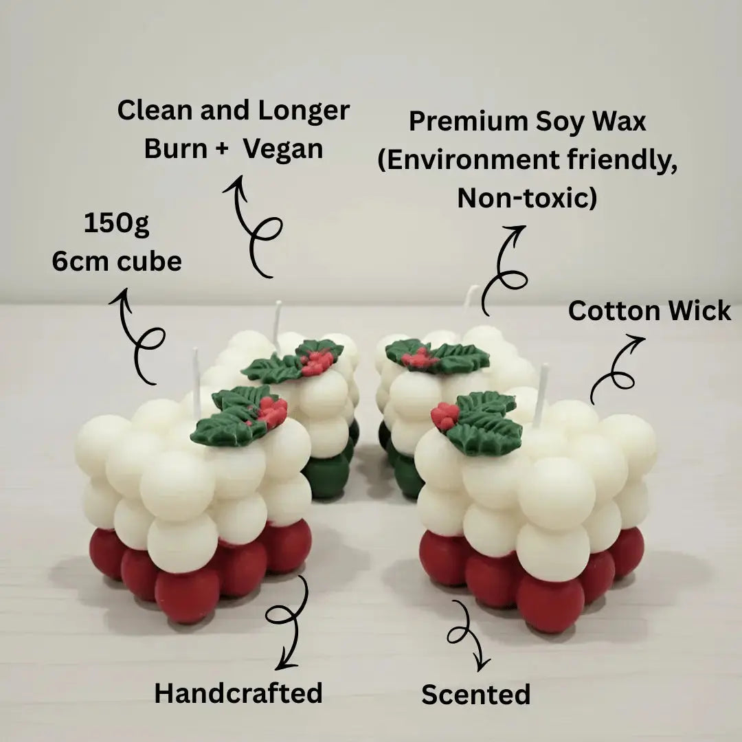 Big Bubble Scented Christmas Candle