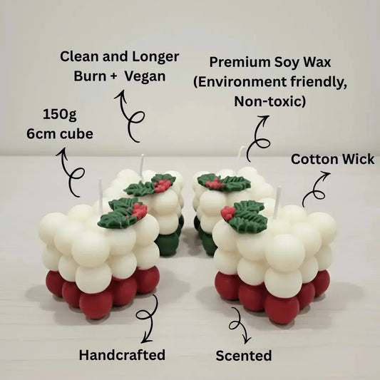 Big Bubble Scented Christmas Candle