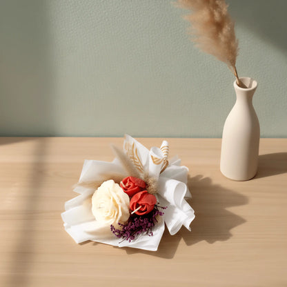Peony and Tulips Scented Bouquet Candle