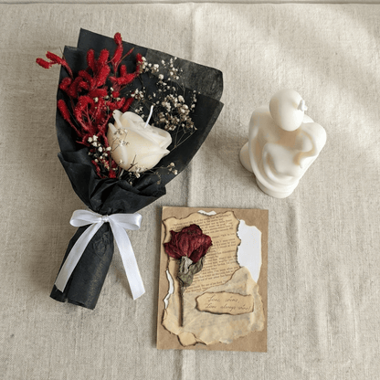 Rose Scented Bouquet Candle Combo - igniquecandles