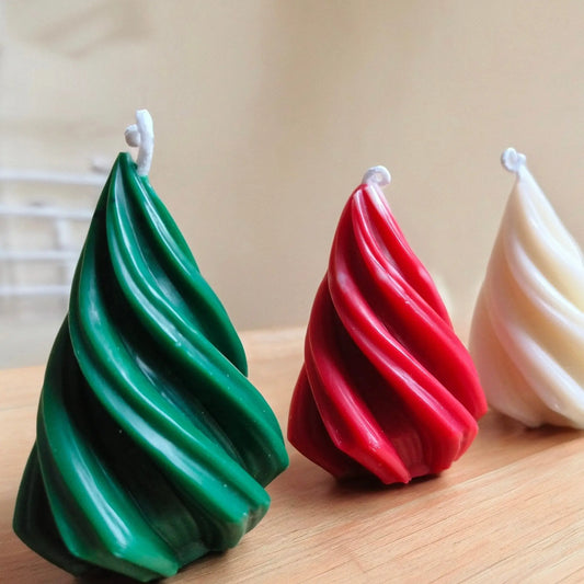 Spiral X-mas Tree Scented Candle
