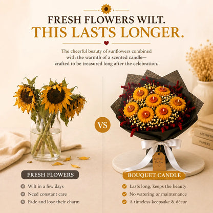 Sunflower Scented Bouquet Candle