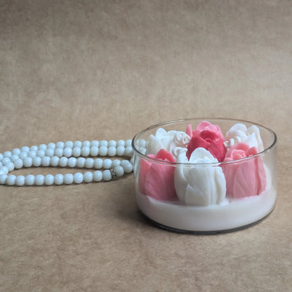 Tulips Meadow Scented Candle | Bowl Jar - igniquecandles